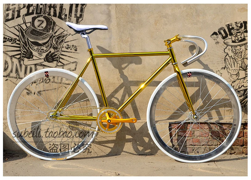 Велосипед с фиксированной передачей, ретро стальная рама, трек-велосипед 700C, 48 см, 52 см, дорожный велосипед, стальная рама, Односкоростной велосипед, сделай сам, цвет