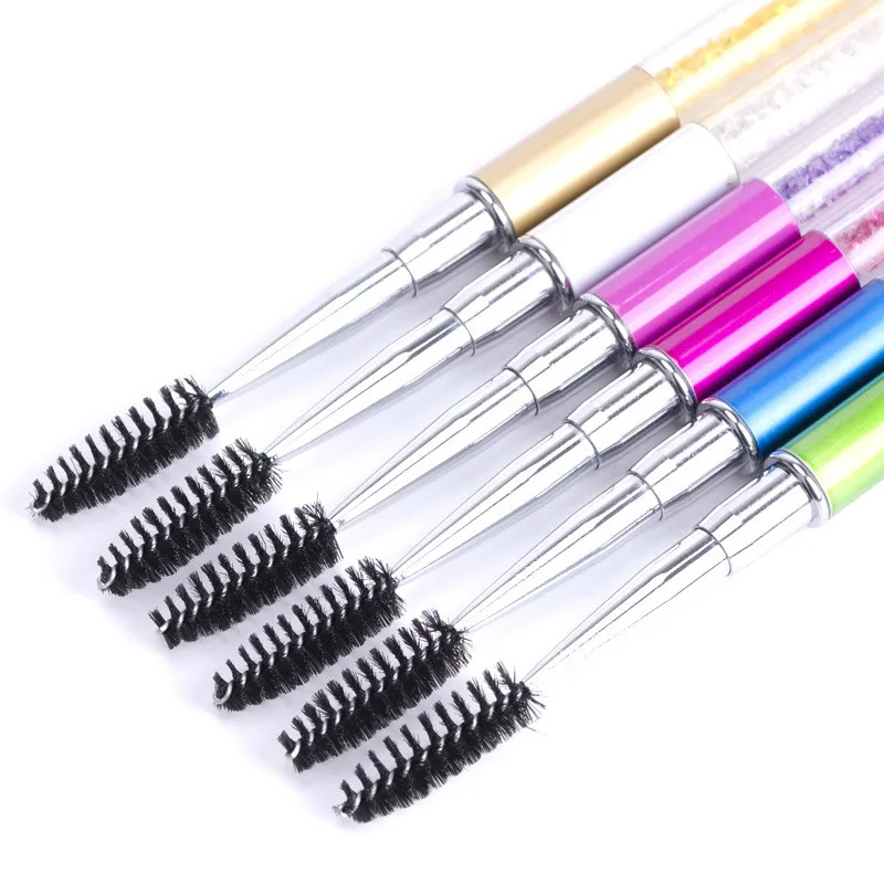 

1 Pc Rhinestones Eyelash Brush Comb Mascara Wands Eyelashes Extension Applicator Spoilers Female Beauty Makeup Tools Accessories