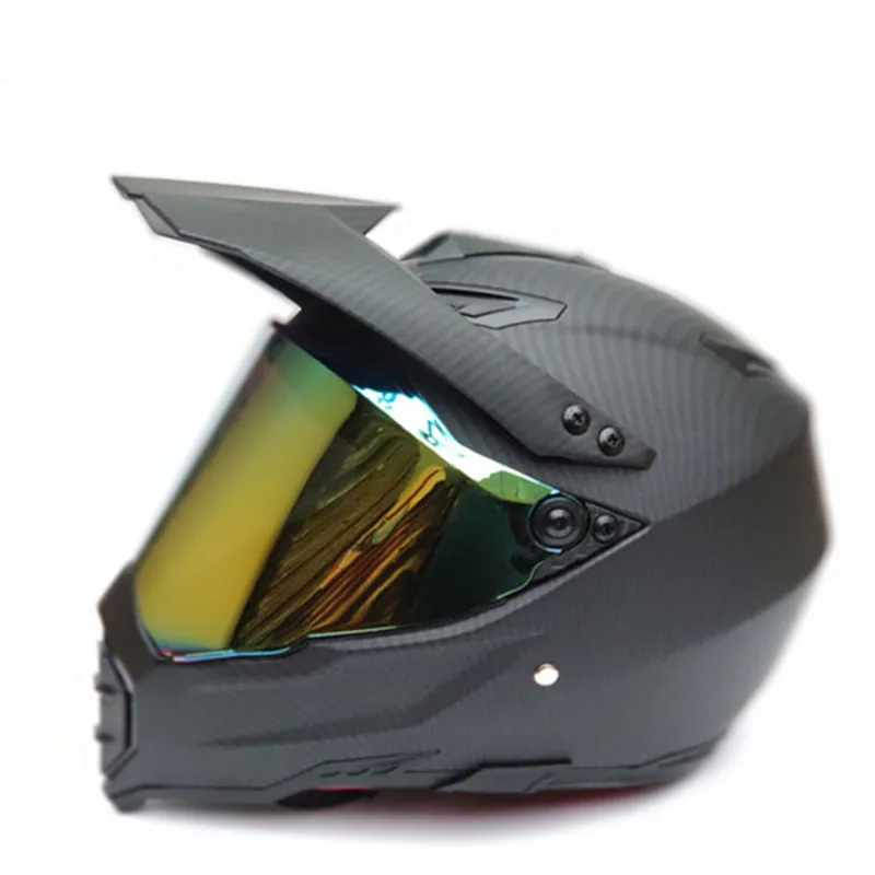 

Carbon Fiber 2019 New Flip Up Racing helmet Modular Dual lens Motorcycle Helmet full face Safe helmets Casco capacete casque DOT