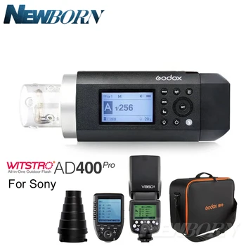 

New Godox AD400Pro TTL HSS Flash Built-in 2.4G Wireless X System Li-on Battery Outdoor Flash+Xpro-s+V860II-S For Sony Camera