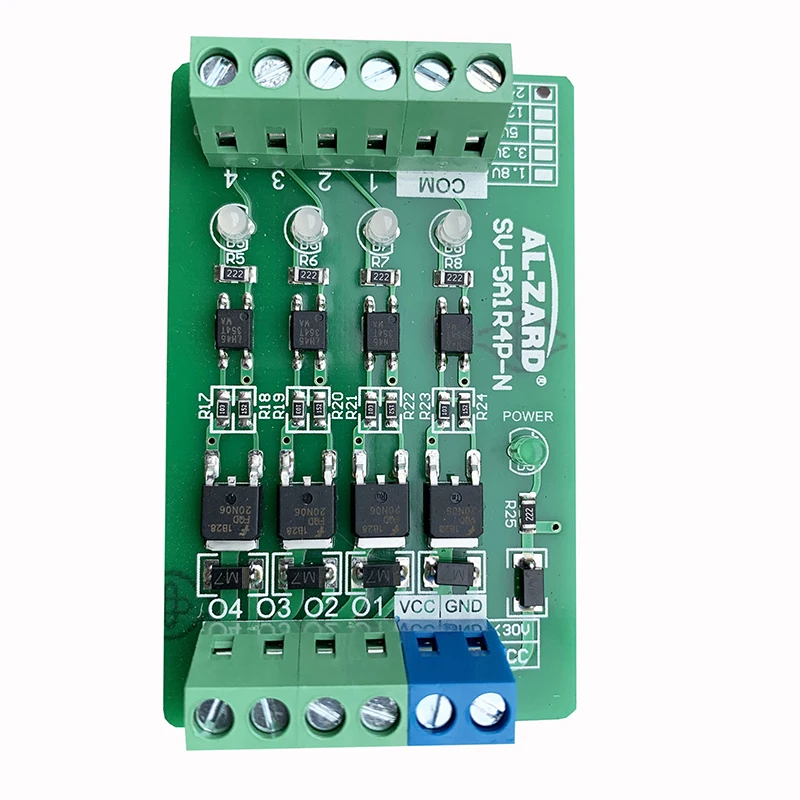 

4-Channel 24 V Input Fully Compatible Mitsubishi Siemens PLC power Amplifier Solenoid Valve Driver Board NPN Output