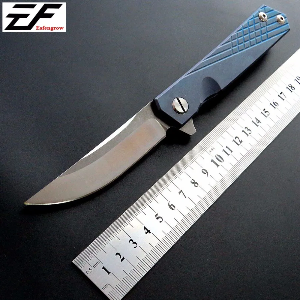 Горячая Распродажа EF216 карманный нож D2 несущий складной нож TC4 titanium сплав охотничий нож для использования на открытом воздухе кемпинг