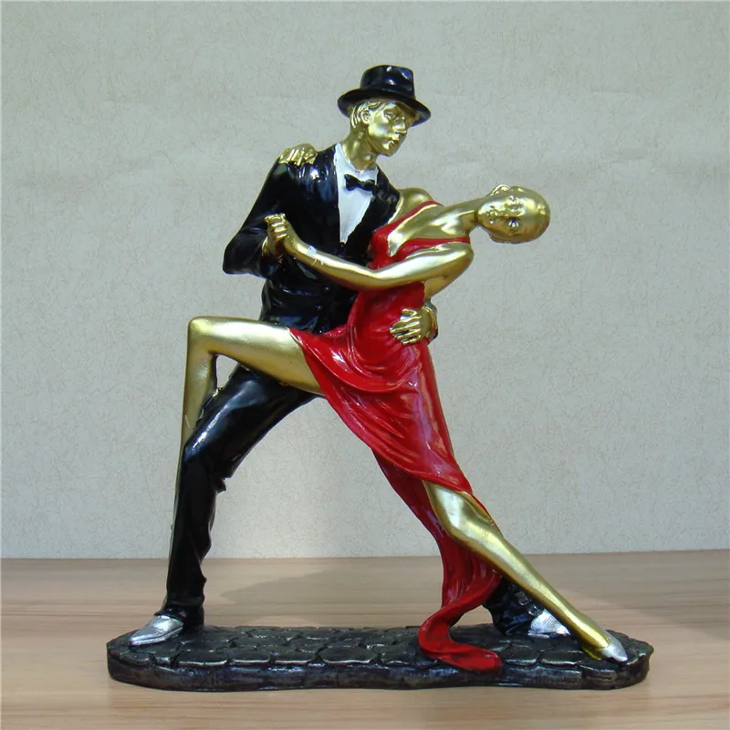 Passionate Tango Dancing Lovers Figurine Handmade Resin Pas De Deux ...