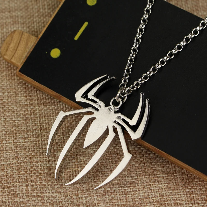 

Spiderman Necklace Spider Man Superhero Marvel Comics Necklace And Keychain
