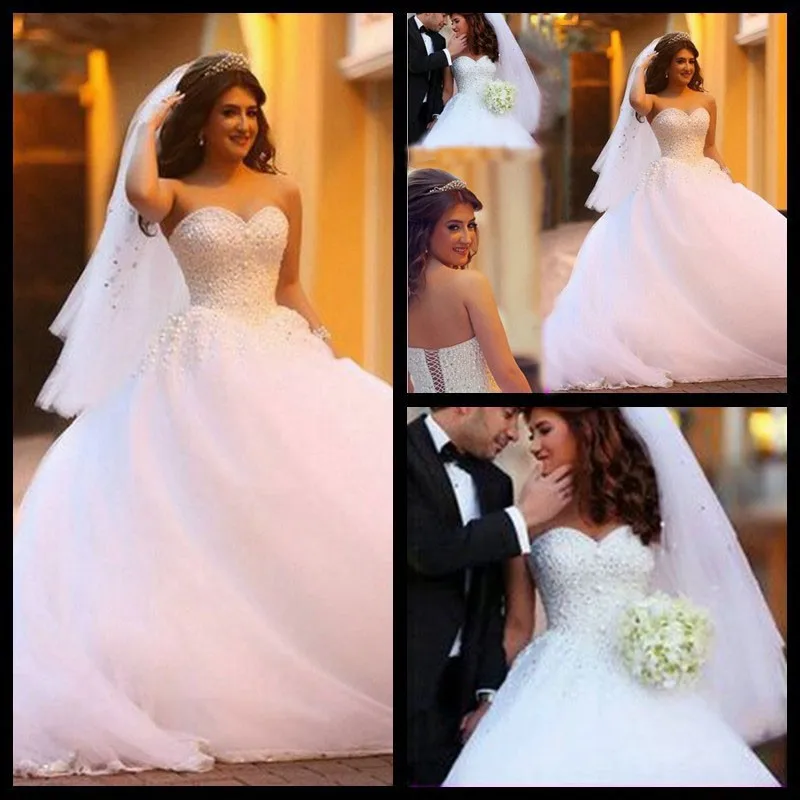 Бальное платье свадебные платья белого тюля женщин романтическая свадебное платье аппликации корсет зашнуровать назад милая vestidos novia
