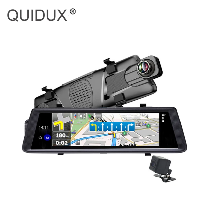 Автомобильные видеорегистраторы QUIDUX V6 10 &quotTouch Android 5 0 GPS навигаторы FHD 1080P camara grabacion