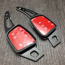 2 шт. черный руль Алюминий лопасти переключения расширение Накладка для Audi S3 A4 A5 TT TTS Q2 Q7 только