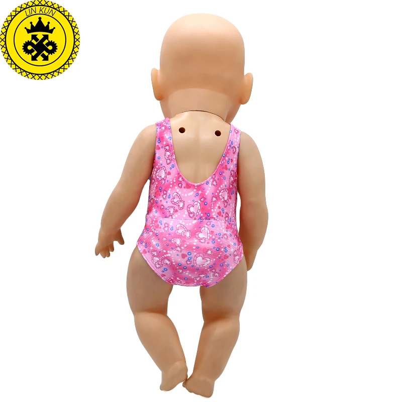 Baby Doll Clothes Cute Swimsuit Suit Fit Infant Baby 18 inch Doll Accessories