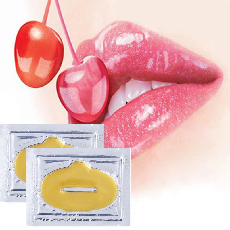 

efero 15pcs Gold Crystal Lip Mask Collagen Lip Plumper Enhancer Anti-Aging Anti Wrinkle Moisturizing Nourishing Patches Lip Care