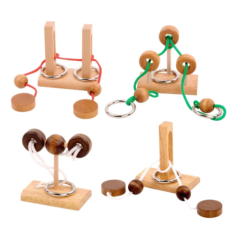 MITOYS montessori Wooden Toys Wooden Circles Bead Wire Maze Roller Coaster Educational Wood Puzzles Kid Toy Christmas Gifts