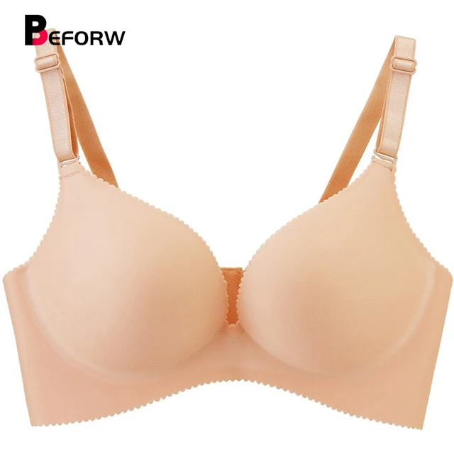 Women Sexy Seamless Bra Push Up Bras Big Size Cup Brassiere 34 Cup