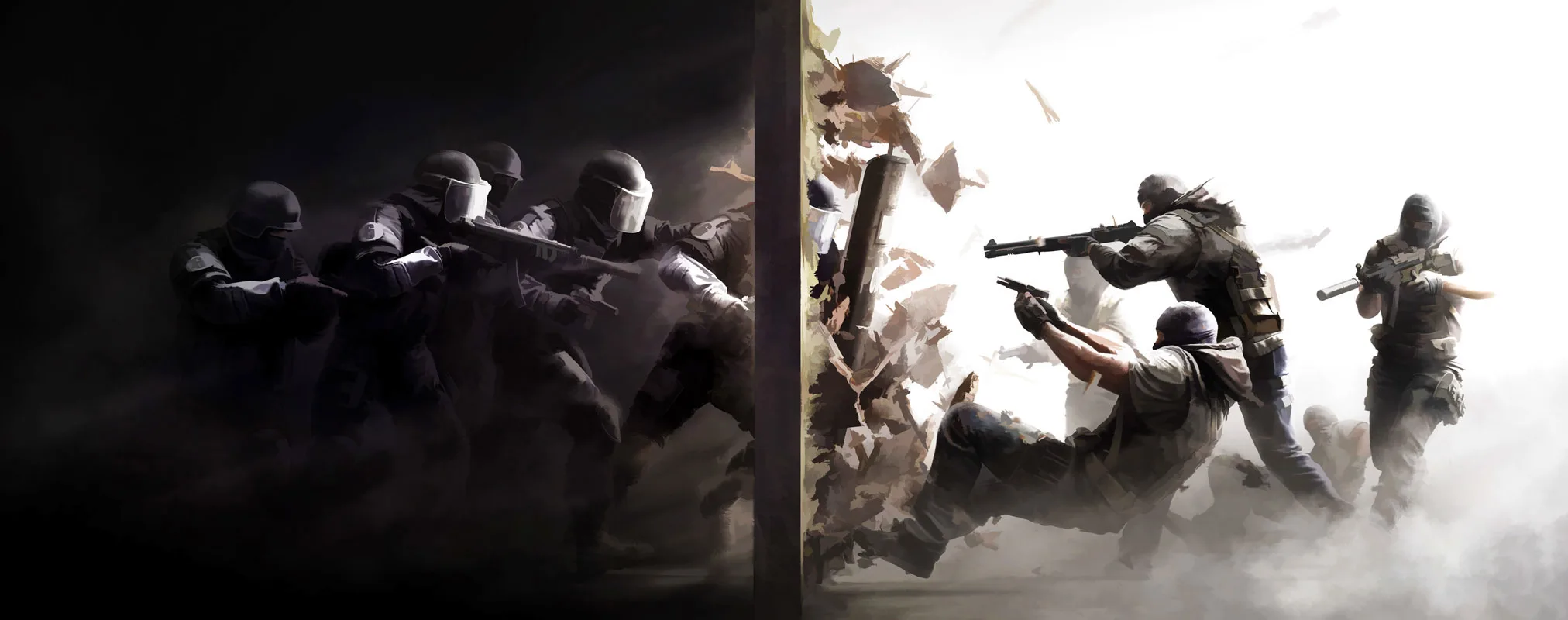 

Rainbow Six Siege Posters Video Games Wallpaper Home Accessories Decorative Painting Silk Printing Process 50X116 Cm