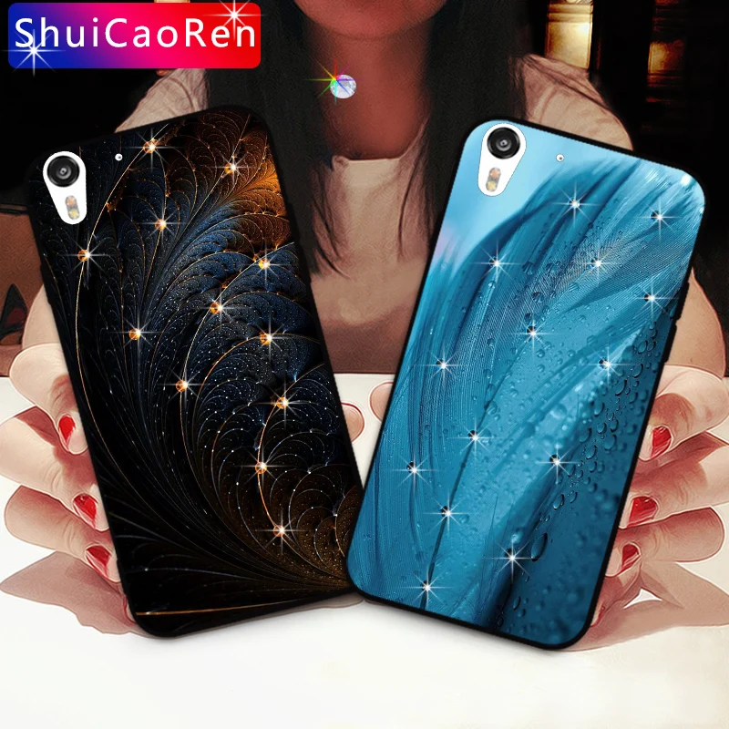 

Luxury Silicone Cases For HTC Desire Eye 820 825 Glitter Diamond Shell Back Cover For HTC desire 10 lifestyle Rhinestone Case