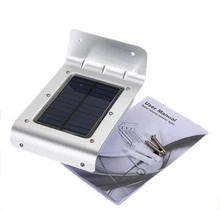 Солнечная приведенная в действие 16 светодиодный уличный датчик движения свет Водонепроницаемый беспроводной ночник Настенный светильник свет безопасности для вход в сад