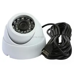 Пластик 1080 P hd Webcam USB MJPEG 30fps/60fps/120fps cmos OV2710 ночного видения ИК купольная камера usb для incoor видеонаблюдения