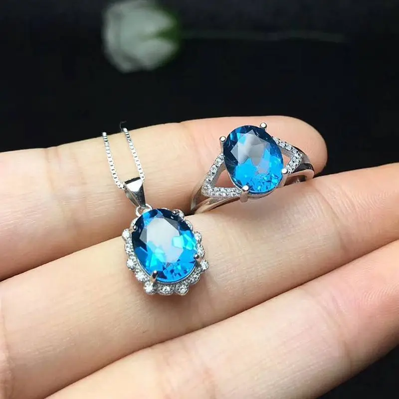 London Blue Topaz jewelry set (4)