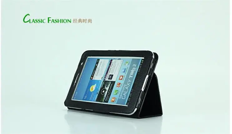 Чехол-книжка из искусственной кожи для samsung Galaxy Tab2 Tab 2 7,0 " P3100 P3110 P3108 планшет+ пленка для экрана