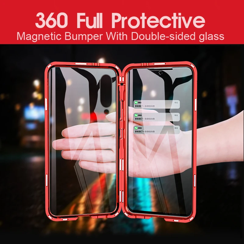 Роскошный 360 полный корпус защитный чехол для Xiaomi mi 9 mi 9 телефон магнитный металлический бампер и Передняя Задняя стеклянная крышка Xiao mi 9 чехол s