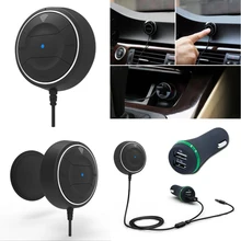 NFC Функция Bluetooth 4,0 автомобильный комплект с 3,5 мм вспомогательный приемник Dual USB 2.1A музыкальный приемник для гарнитуры Динамик телефон автомобильное зарядное устройство