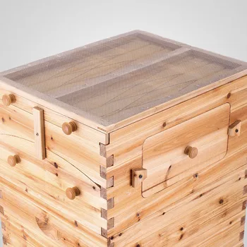 

New Three layers 2019 Ultra Simple Beehive Top Quality Natural Wood Brand Natural Wood