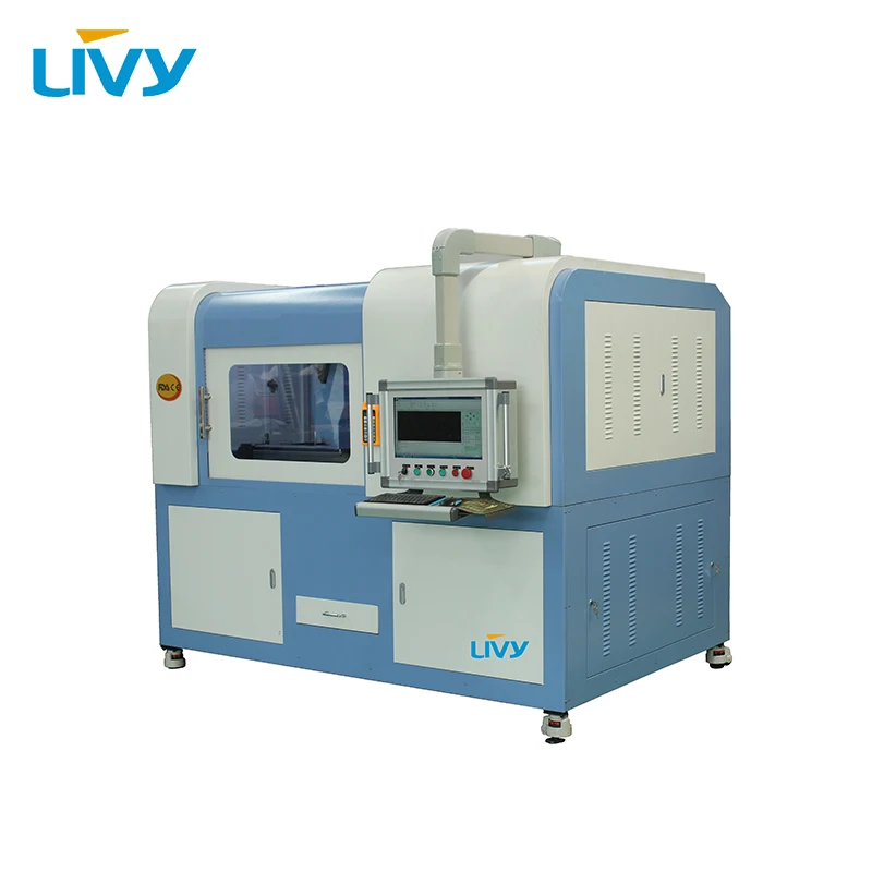 300 Вт LV L6090F полностью закрытый мини волоконный станок для лазерной резки