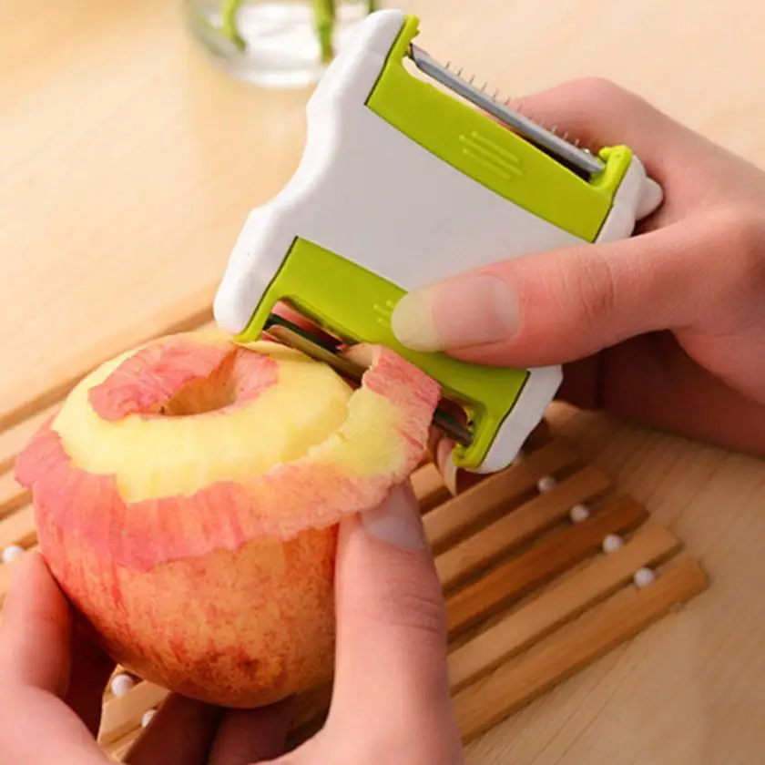 

Two-In-One Paring Knife Scraper Fruit And Vegetable Planer Multi-Function Grater Multifunctional stainless steel Apple peeler