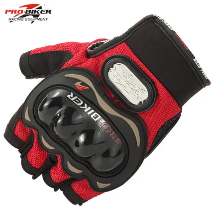 Красный PRO-BIKER, перчатки для мотокросса, гоночные, защитные, внедорожные, для езды на скутере, мотоциклетные перчатки, новые - Цвет: Красный