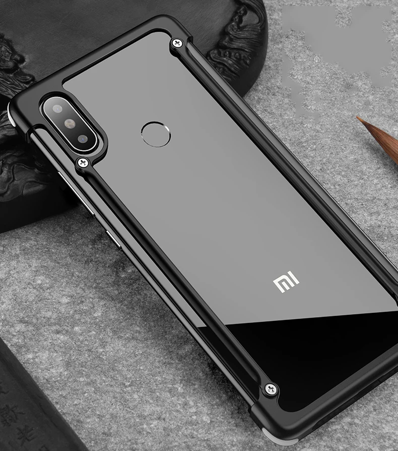 Oatsbasf Алюминиевый металлический бампер чехол для Xiaomi mi 8 mi 8/Pro/Explorer Роскошная подушка безопасности Защита от падения жесткий чехол mi 8 Pro