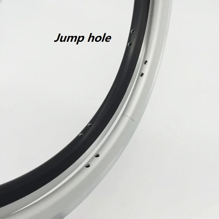 349 Bicycle Double Layer Rims 16 Inch 1 - 3/8 Brompton Folding Bike Aluminum Alloy CNC Rim Black Silver 16 20 24 28 36 Hole