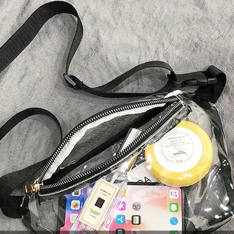 Женская прозрачная поясная сумка из ПВХ, сумка-кошелек