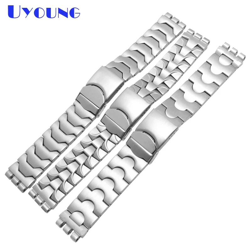 

Stainless Steel bracelet metal band 19mm for mens watches top brand luxury watch strap thick Watchband