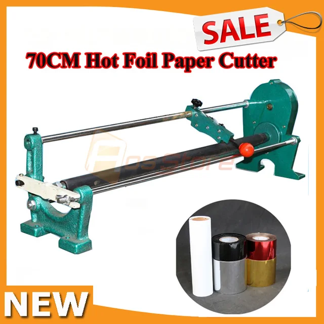 700MM Hot Stamping Embossing Gilded Foil Paper PU Hand Cutter Slitter