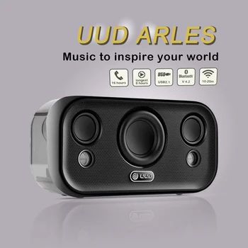

UUD Aries Wireless Bluetooth Speaker Hifi Super Bass Stereo Sound Box Bluetooth V4.2 + EDR With Phone Talk Function