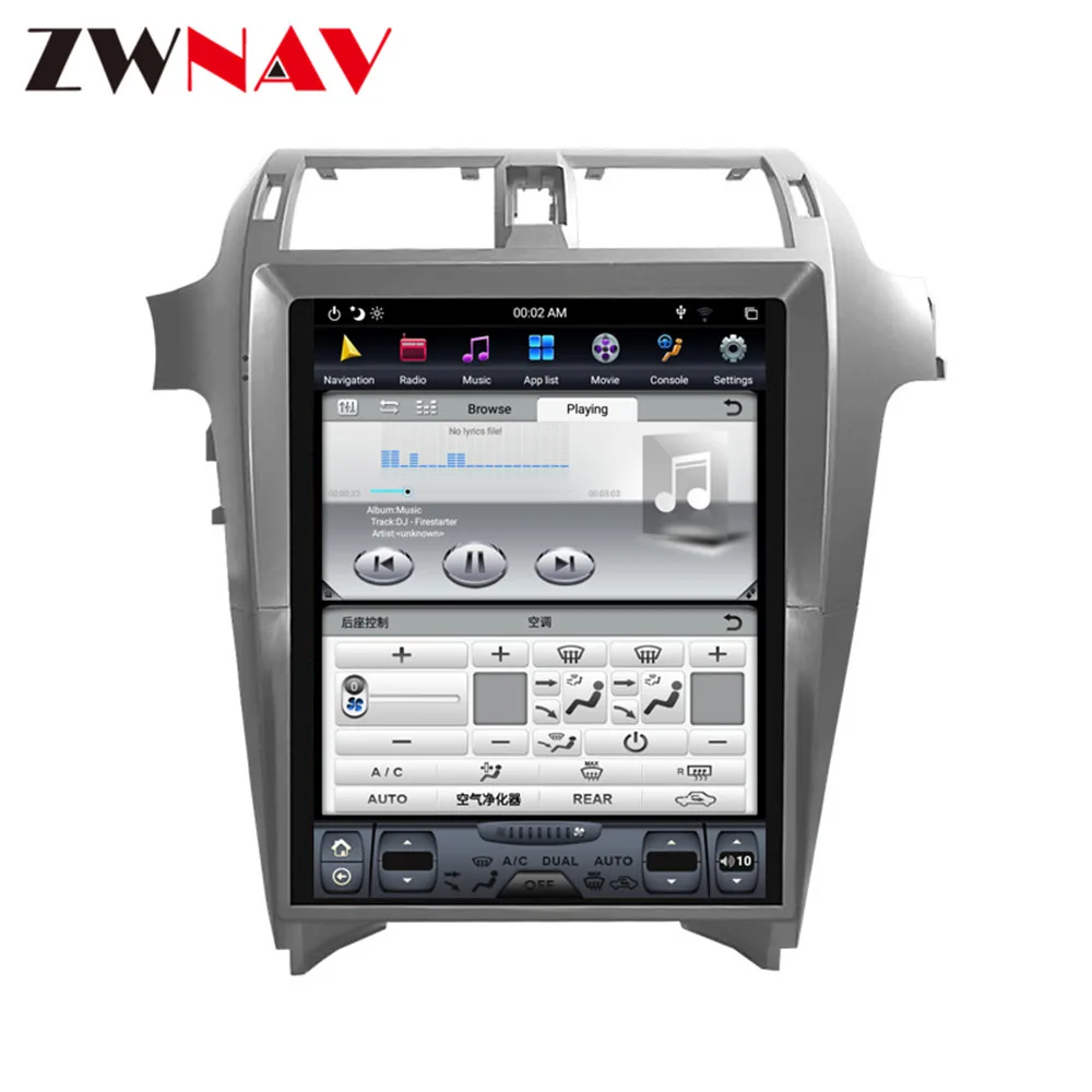 Cheap PX6 4GB RAM Tesla style Android 8.1 Car GPS Navigation For Lexus GX400 GX460 head unit multimedia radio tape recorder autostereo 5