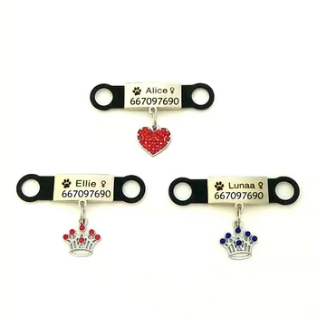 

New Fashion Dog Pet Tag Name Collar Tag Engraving Name/ Phone ID for 1.5cm/2.0cm Pet Cat Collar