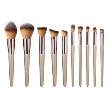 

10pcs Kabuki Makeup Brushes Set Foundation Face Powder Blush Eyeshadow Lip Brush