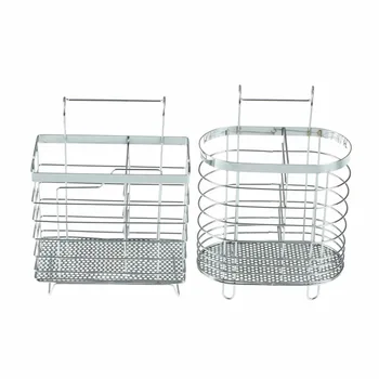 

Stainless Steel Chopsticks Cage Spoon Fox Storage Box Tableware Storage Kitchen Rack Cutlery Drainer Kitchen Organizer Drying