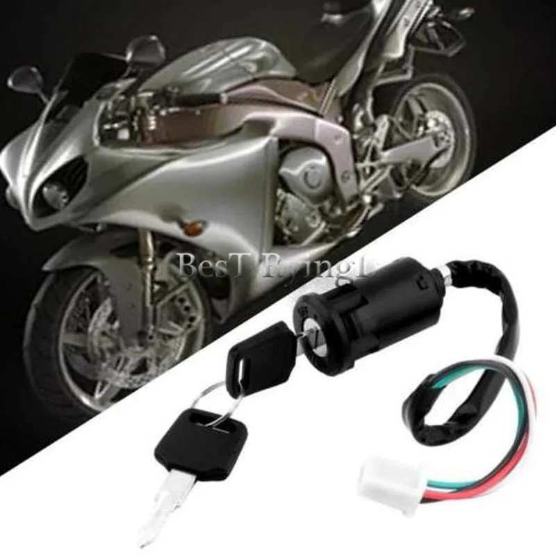 Универсальный мотоцикл зажигание мотоцикла клавиша переключения с печатной платой с провод для Honda/Quad для Suzuki для скутера ATV мото аксессуары