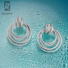 Siscathy 2019 New Trendy Women Earrings Fashion Jewelry AAA Cubic Zirconia Drop Earrings For Women Wedding Party Accessories Siscathy 2019 New Trendy Women Earrings Fashion Jewelry AAA Cubic Zirconia Drop Earrings For Women Wedding Party Accessories