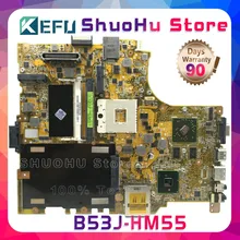 KEFU For ASUS B53j B53 REV:2.0 laptop motherboard tested 100% work original mainboard