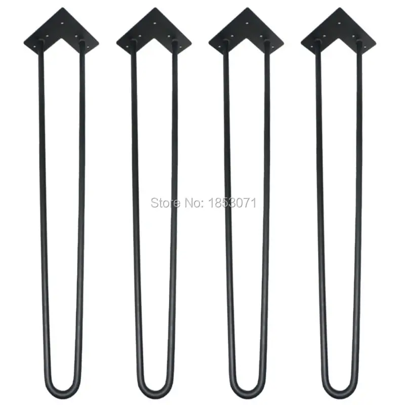 28'' metal hairpin leg-Semble Hairpin Table Legs, 4-Pack,1/2 Dia. Solid Iron--Office tables Leg, Sofa Tables legs