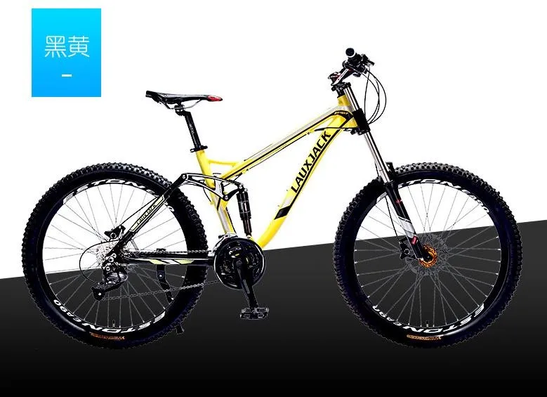 Discount Kalosse Full suspension   new cycling mountain bike   26er mountain bicycle   woman bike   24/27/30 speed  Hydraulic brakes 3