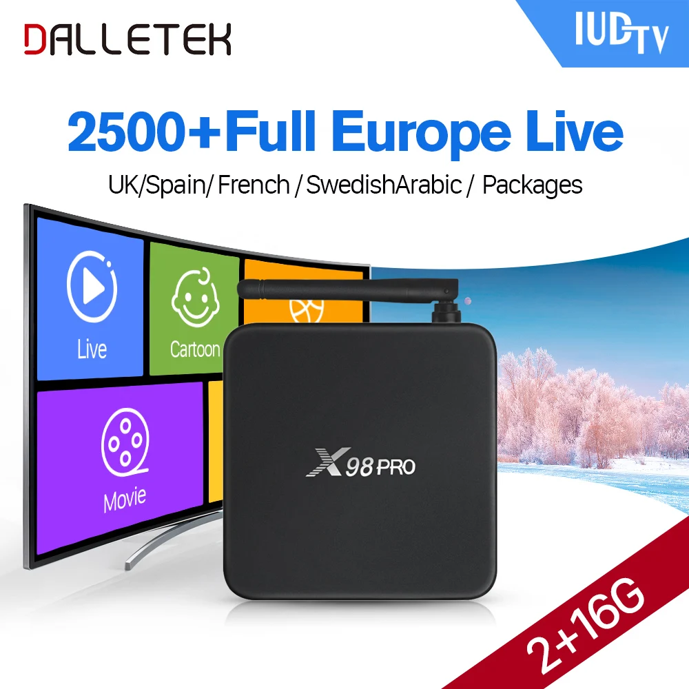 Dalletektv X98PRO S912 Android TV Box 2g ram Media Player 1 Year 2000+Live HD IPTV Europe Arabic Channels IUDTV IPTV Account Dalletektv X98PRO S912 Android TV Box 2g ram Media Player 1 Year 2000+Live HD IPTV Europe Arabic Channels IUDTV IPTV Account