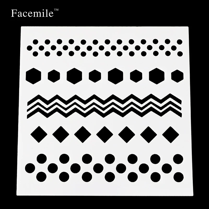 geometric patterns cake stencil cake side stencil fondant
