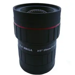 2/3 "25 мм F1.6 3 мегапикселей без искажений ручной диафрагмой C-Mount fa объектив