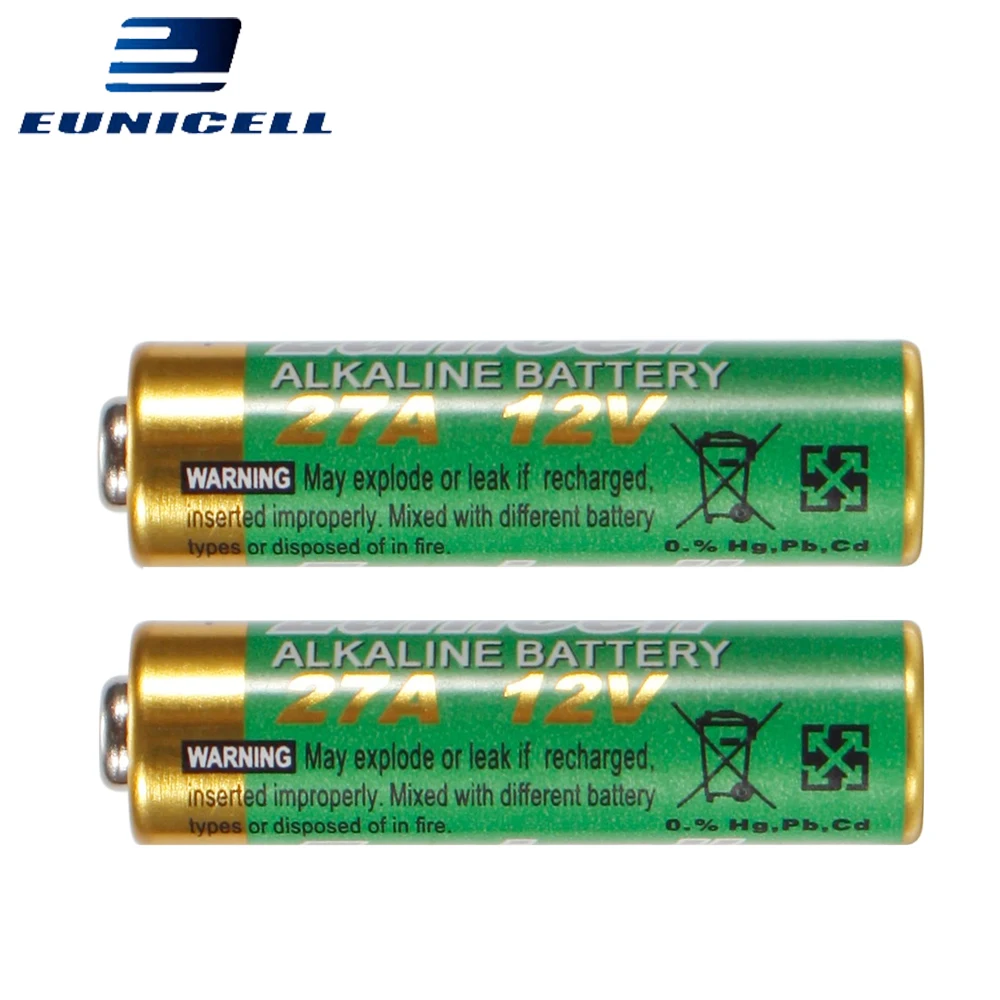 10PCS=2 Cards 12V 27A Alkaline Battery 27 A 27AE 27MN A2 L828 Small Dry Battery for Toys, Doorbell, Car alarm, Remote Control