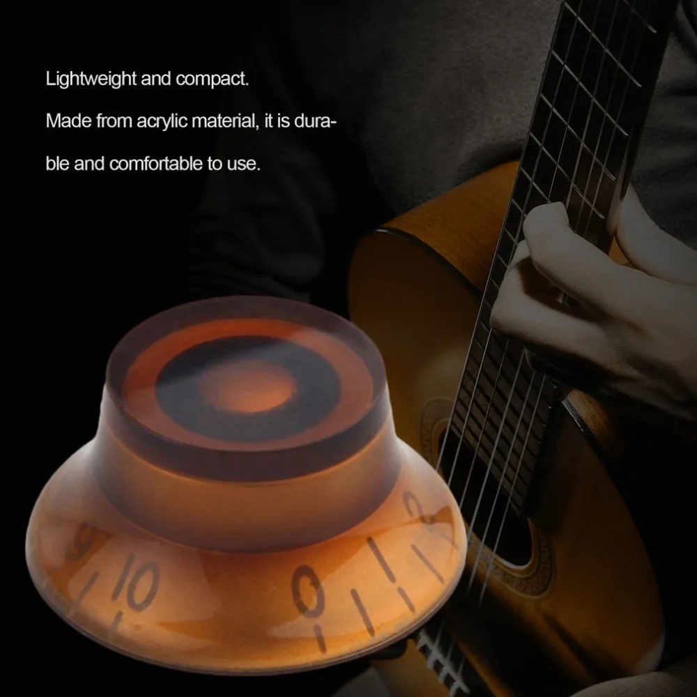 1 Piece Electric Guitar Potentiometer Cap Volume Voice Speed Bell Knobs For Electric Guitar Parts Acrylic Guitar Accessories Hot 1 Piece Electric Guitar Potentiometer Cap Volume Voice Speed Bell Knobs For Electric Guitar Parts Acrylic Guitar Accessories Hot
