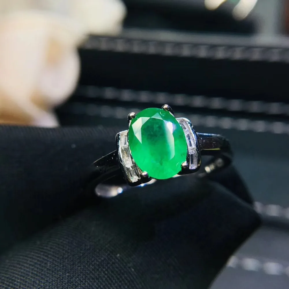 Колумбии, хорошее ювелирное изделие, кольца настоящие бриллианты натуральные изумруды женские обручальные кольца для женщин, изысканные серебряные кольца