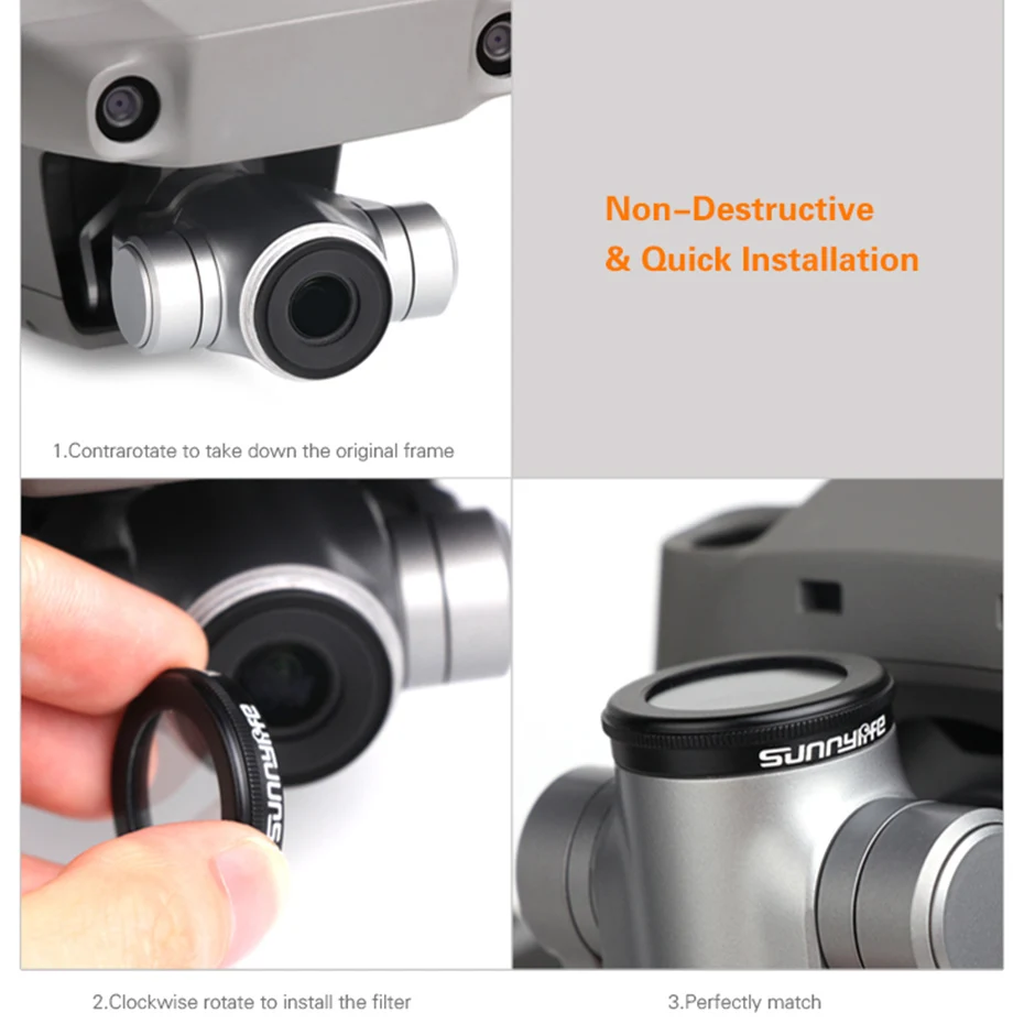 Для оптического стекла MAVIC 2 Zoom фильтр объектива ND 4 8 16 32/UV/CPL поляризационные