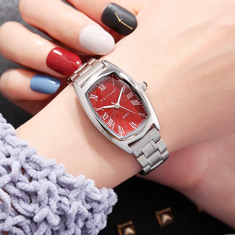

Fernweh Brand Roman dial Ladies Watches Fashion Dress Women Watch Charm Bracelet Full Steel Elegant Girl Watch Zegarek Damski